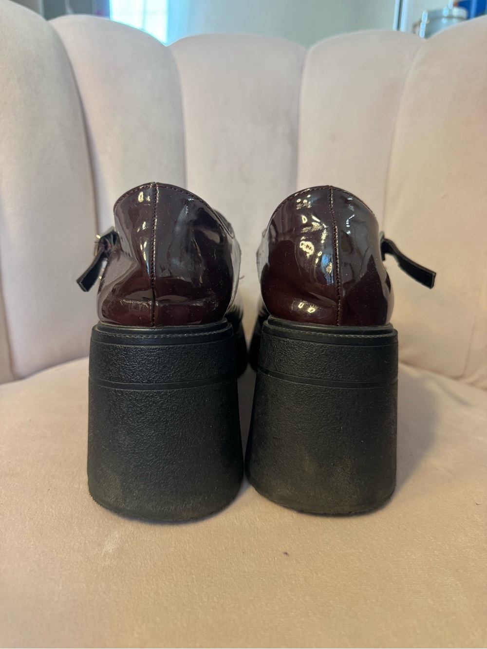 Maroon Mary Janes - Picture 3 of 6